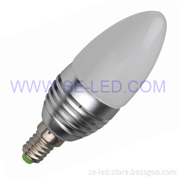 3W High Power E17 Cool White LED Candle Lights